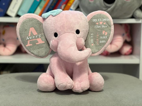 Personalized Birth Stats Elephant